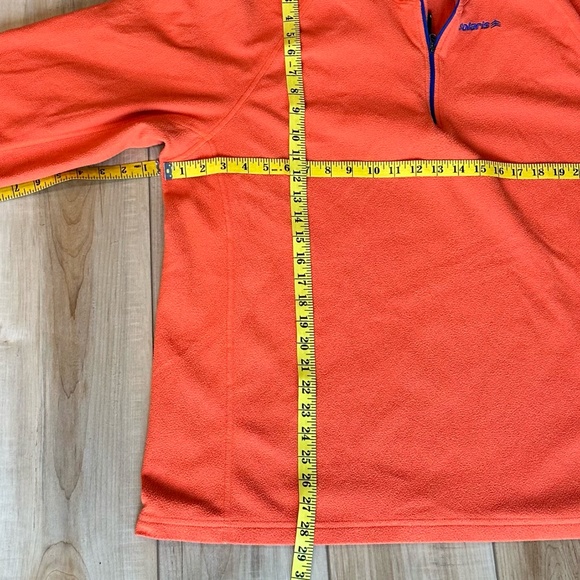 Solaris Mens Pullover Fleece 1/4 Zip Long Sleeve Orange XXL - Picture 6 of 10